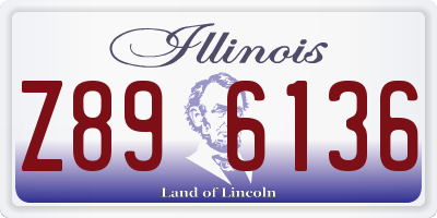 IL license plate Z896136