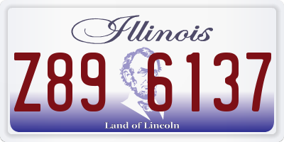 IL license plate Z896137