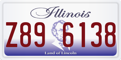 IL license plate Z896138