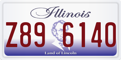 IL license plate Z896140