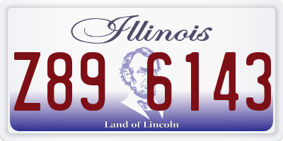 IL license plate Z896143