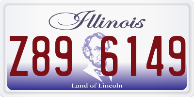 IL license plate Z896149