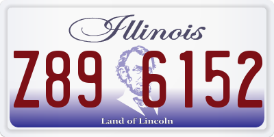 IL license plate Z896152