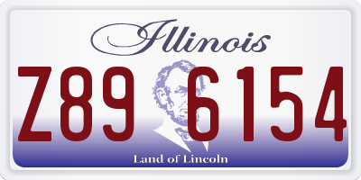 IL license plate Z896154