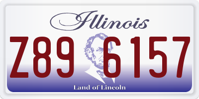 IL license plate Z896157