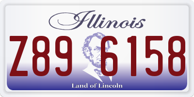 IL license plate Z896158