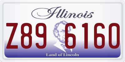 IL license plate Z896160