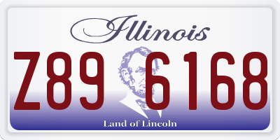 IL license plate Z896168