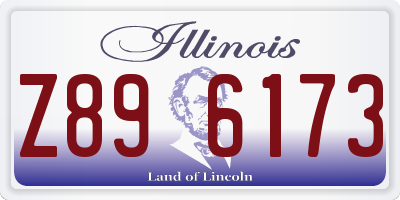 IL license plate Z896173