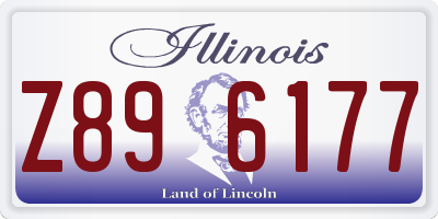 IL license plate Z896177