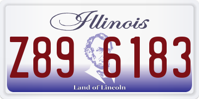 IL license plate Z896183