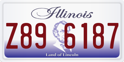 IL license plate Z896187