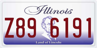 IL license plate Z896191