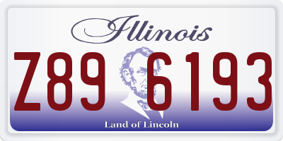 IL license plate Z896193