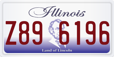 IL license plate Z896196