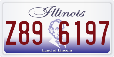 IL license plate Z896197