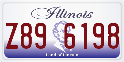 IL license plate Z896198