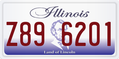 IL license plate Z896201