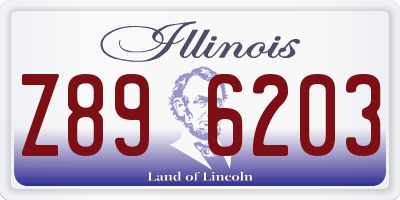 IL license plate Z896203