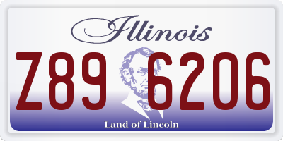 IL license plate Z896206