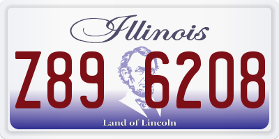 IL license plate Z896208