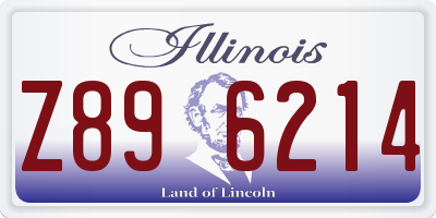 IL license plate Z896214