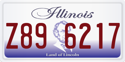 IL license plate Z896217