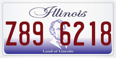 IL license plate Z896218