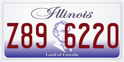 IL license plate Z896220