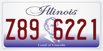 IL license plate Z896221