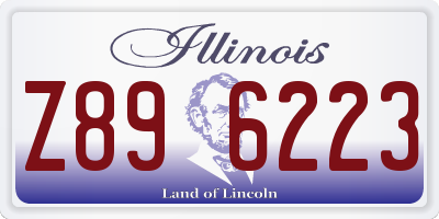 IL license plate Z896223