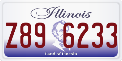 IL license plate Z896233