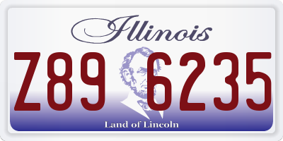 IL license plate Z896235