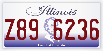 IL license plate Z896236
