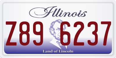 IL license plate Z896237