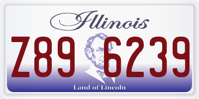 IL license plate Z896239