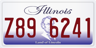 IL license plate Z896241