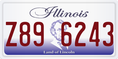 IL license plate Z896243