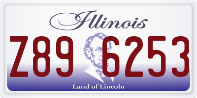 IL license plate Z896253