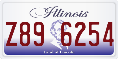 IL license plate Z896254