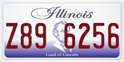 IL license plate Z896256