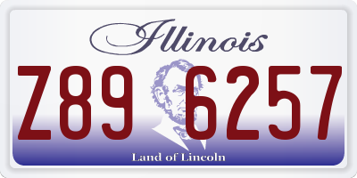 IL license plate Z896257