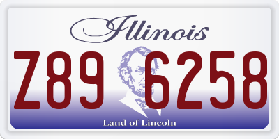 IL license plate Z896258
