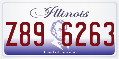 IL license plate Z896263