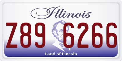 IL license plate Z896266