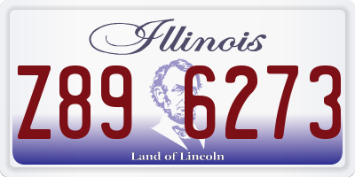 IL license plate Z896273