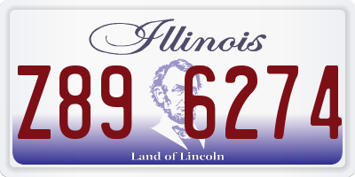 IL license plate Z896274