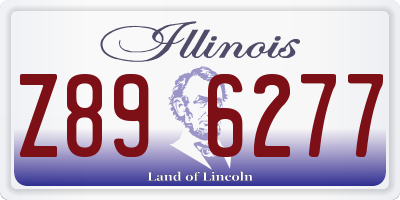 IL license plate Z896277