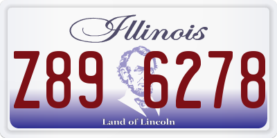 IL license plate Z896278