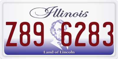 IL license plate Z896283